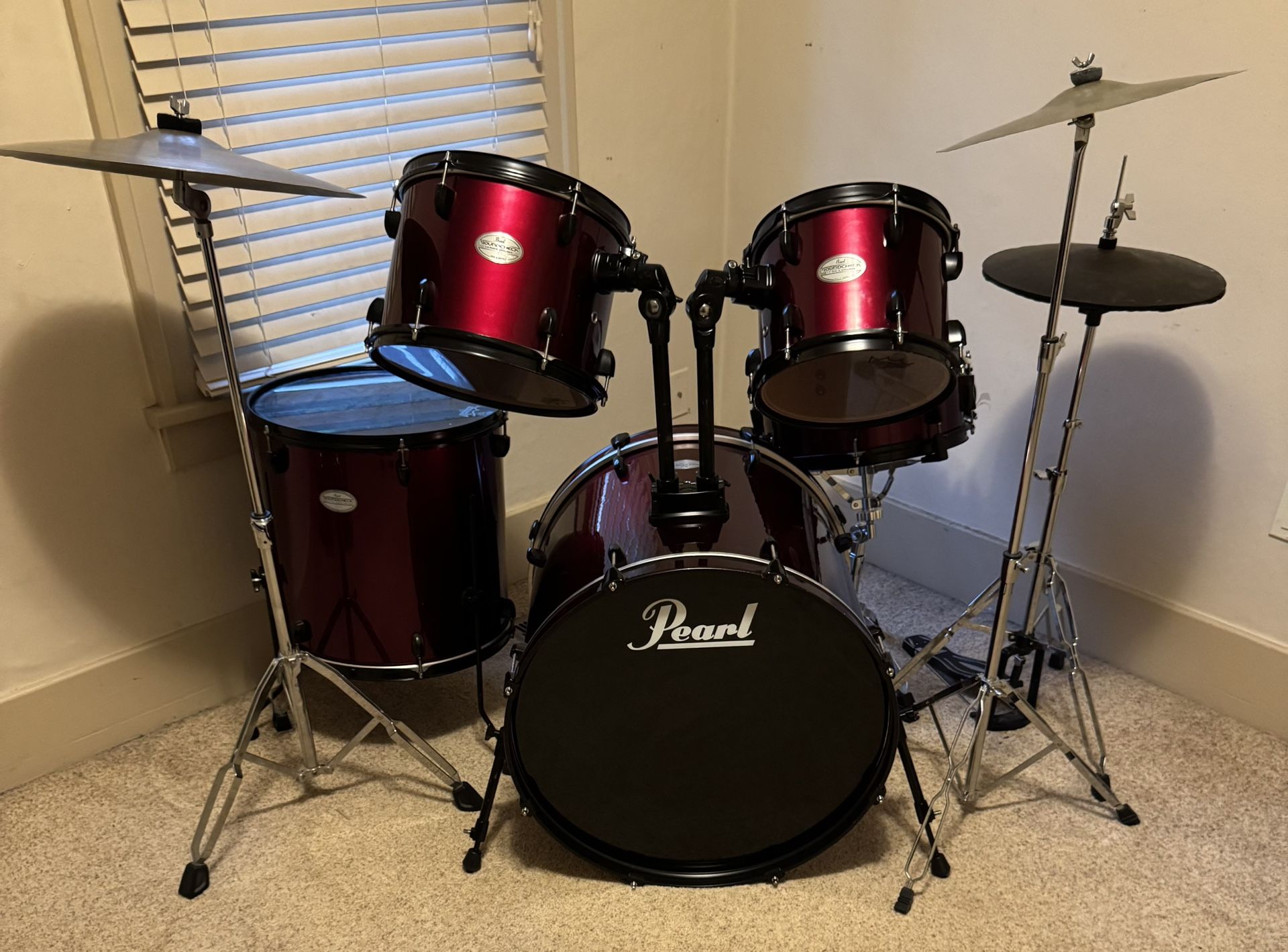 Pearl Drum Set with Remo Heads