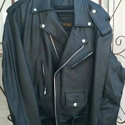 Biker leather jacket unisex 