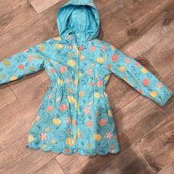 Little Mermaid Raincoat Size 4
