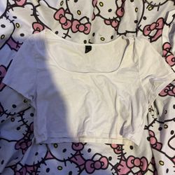 White Crop Top