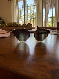 Tom Ford round tortoise shell sunglasses