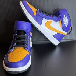 Air Jordan 1 High FlyEase "Lakers" sneakers Size 7