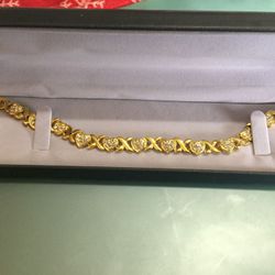 Women’s Bracelet 14kYellow Cold Plated