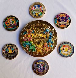 Pokemon 30th Celebration Anniversary Coin Set