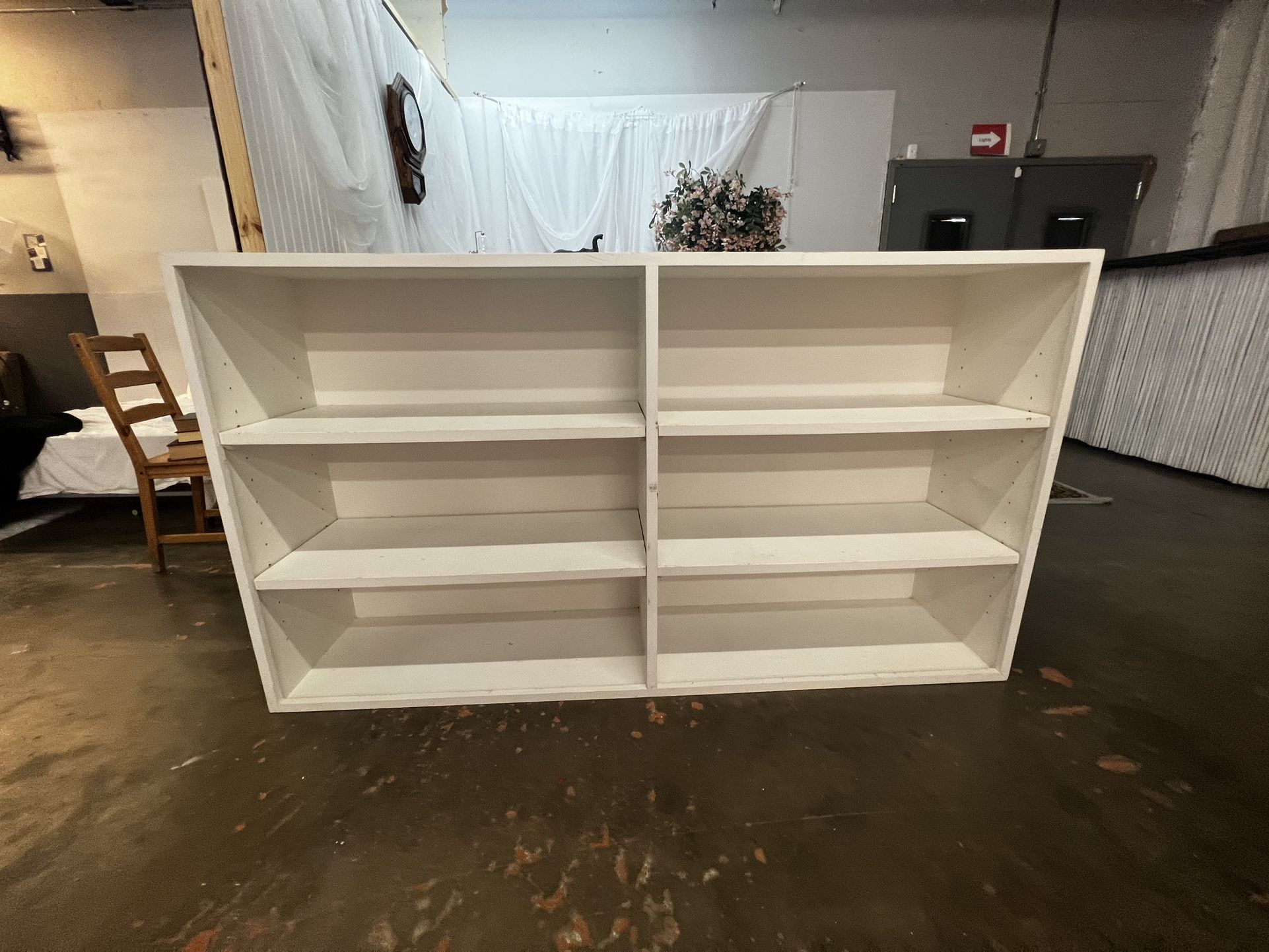 White Wooden Storage Shelf