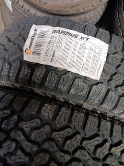 New set of tires rammus xt 265 75 16 lt