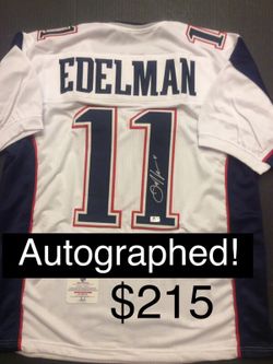 Julian edelman game worn jersey sales