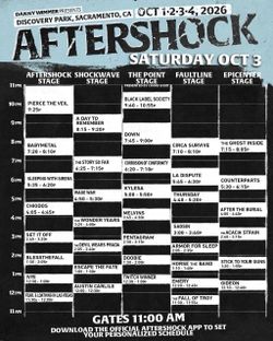 Aftershock Festival Saturday GA