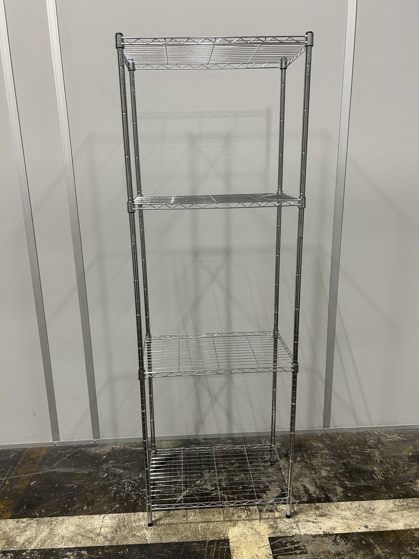 4-tier wire metal shelf 24 inches wide x 14 inches deep x 72 inches high