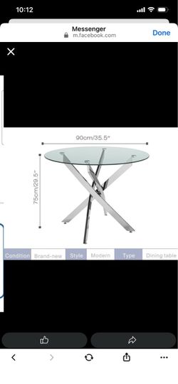 Chrome Dining Table