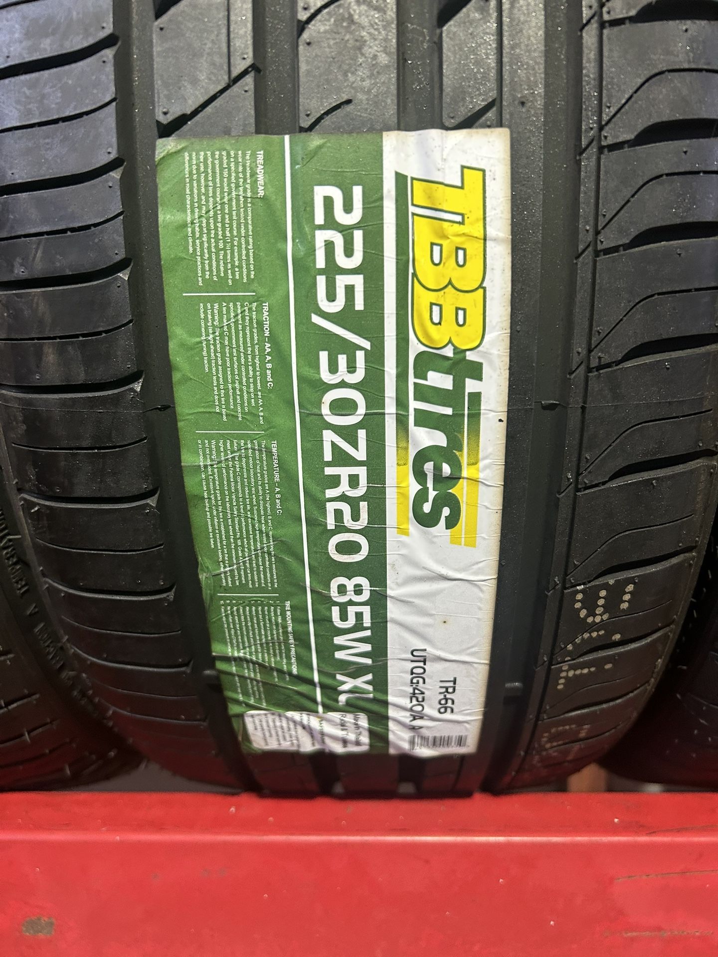 New 225/30R20 TBB $$120 Per Tire 