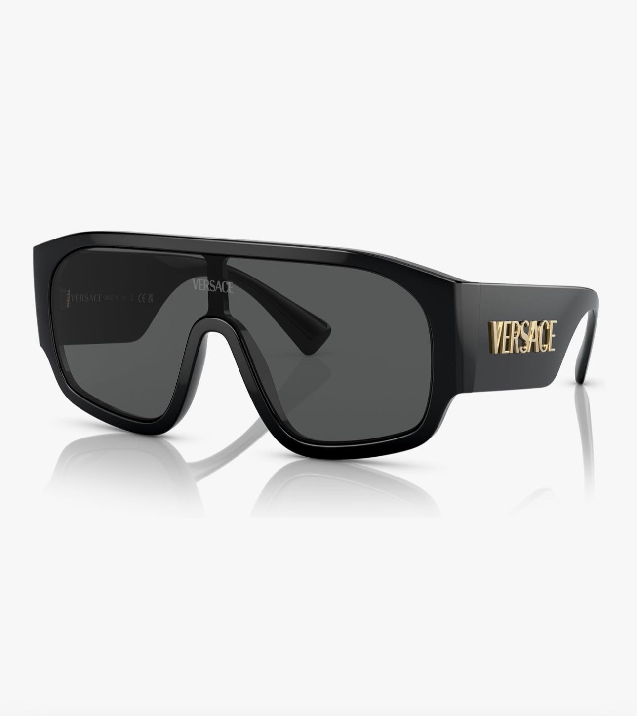 🕶️ Versace Woman Sunglasses Black Frame, Dark Grey Lenses, 0MM