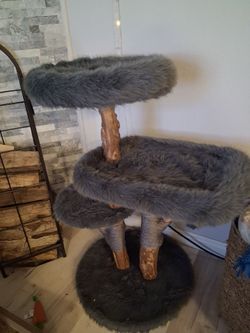 New Out of Box Solid Wood Cat Tree