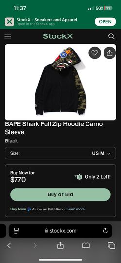Full Zip Up Bape Hoodie 