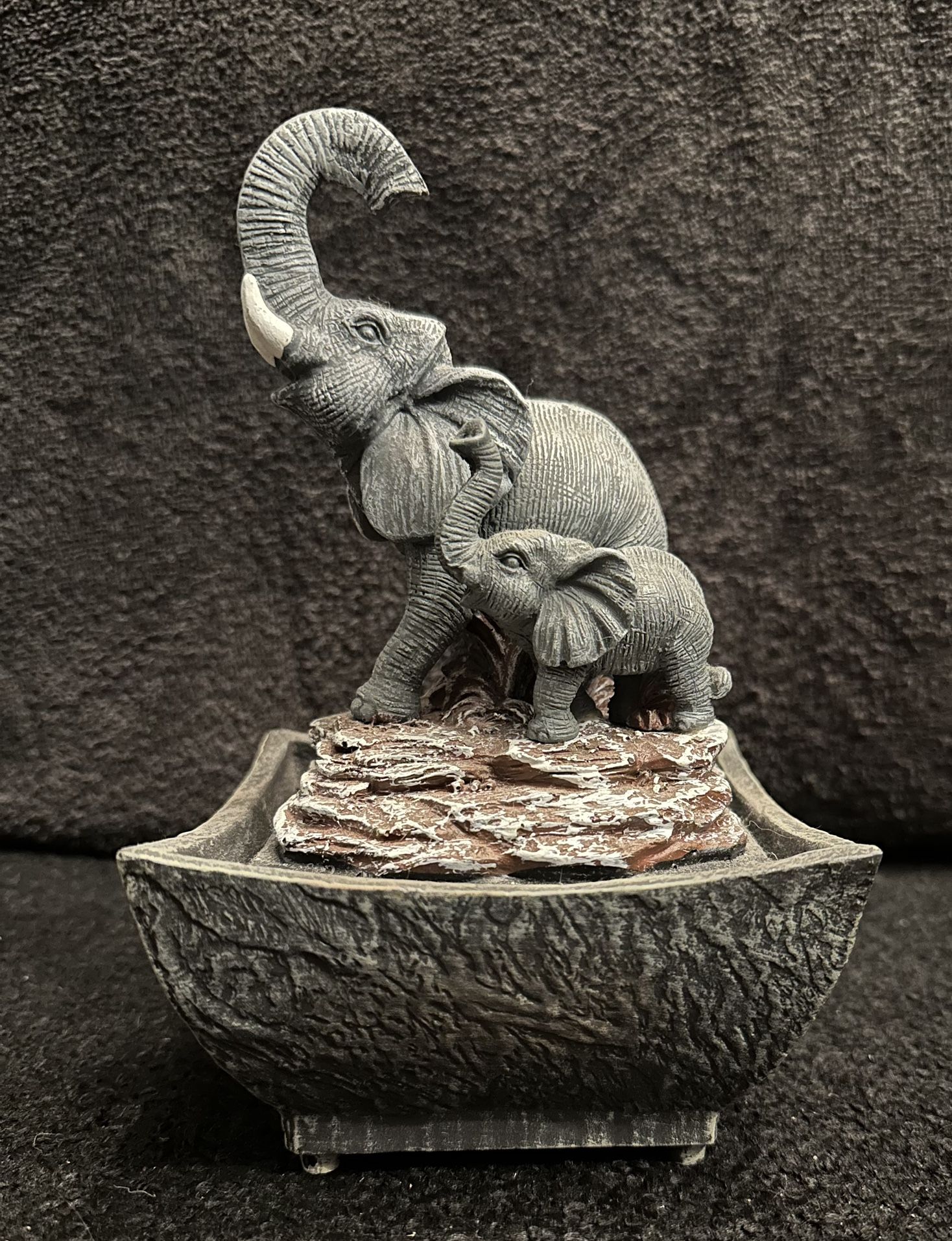 Gray Elephant Home Decor Piece