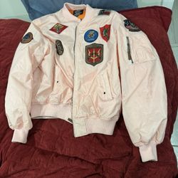 Top Gun Type MA-1 Bomber Jacket Pink 