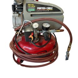 Porter Cable Jet Stream Air Compressor 2.5 Hp, 150 Psi, 4 Gallon