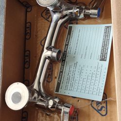  T&S Brass B-0230-CR-LN 8" Wall Mount Mixing Faucet