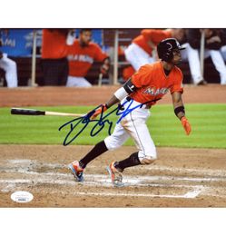 Dee Gordon Signed Marlins 8x10 Photo (JSA COA)