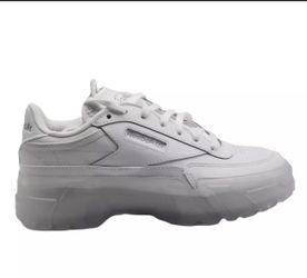 New Reebok Club C Cardi B Triple White GX5098 Unisex Sz 4