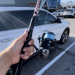 2024 Quantum Smoke S3 4k w/ 7’ MH Custom Pink Reaper Fishing Rod