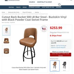 New aSwivel Bar Stool 500 LB Weight Capacity (delivery available, read details)