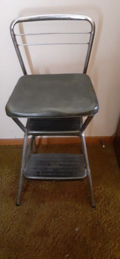 Vintage  Mid Century COSCO Kitchen  Chair/ Step Stool 