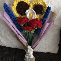 Crochet Bouquet Hand Made 