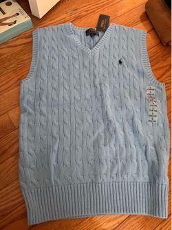 Polo Ralph Lauren Cable knit Vest size 14-16 (New with Tags)