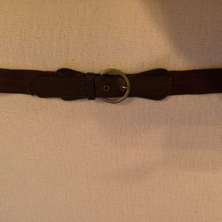 Brown stretchy belt