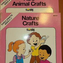 Gift, Nature, and ABC's Animal Crafts, ages 4-7 for children. VERY NICE Books East, north or west
