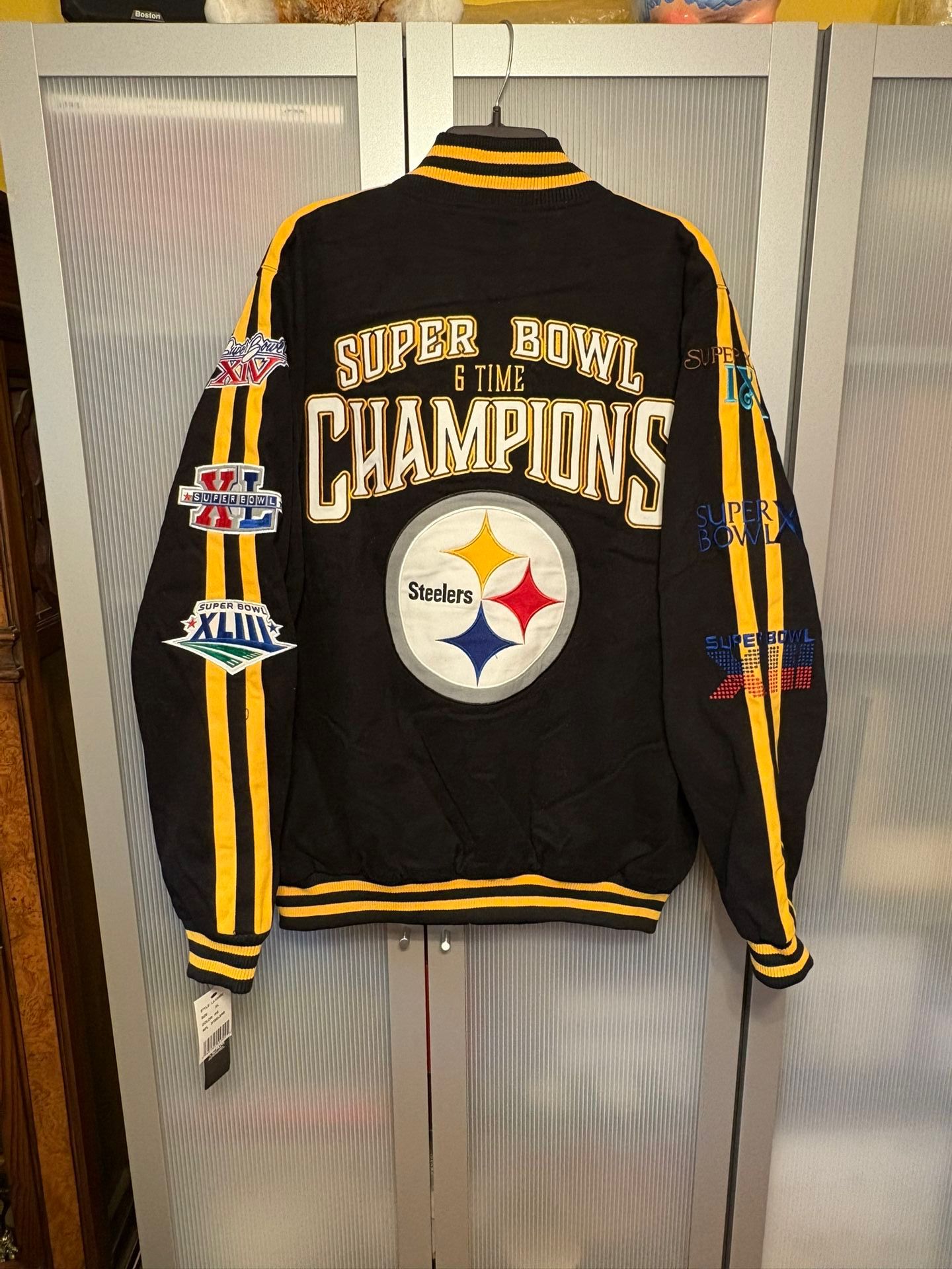 Steelers 6x Super Bowl Jacket XL