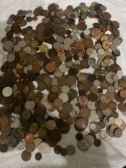 Old Foreign Coins 1854 to 1950 (690 pieces)