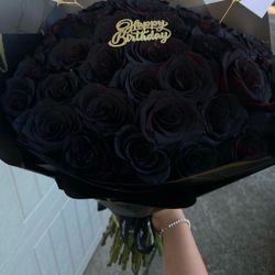 Black Rose Bouquet