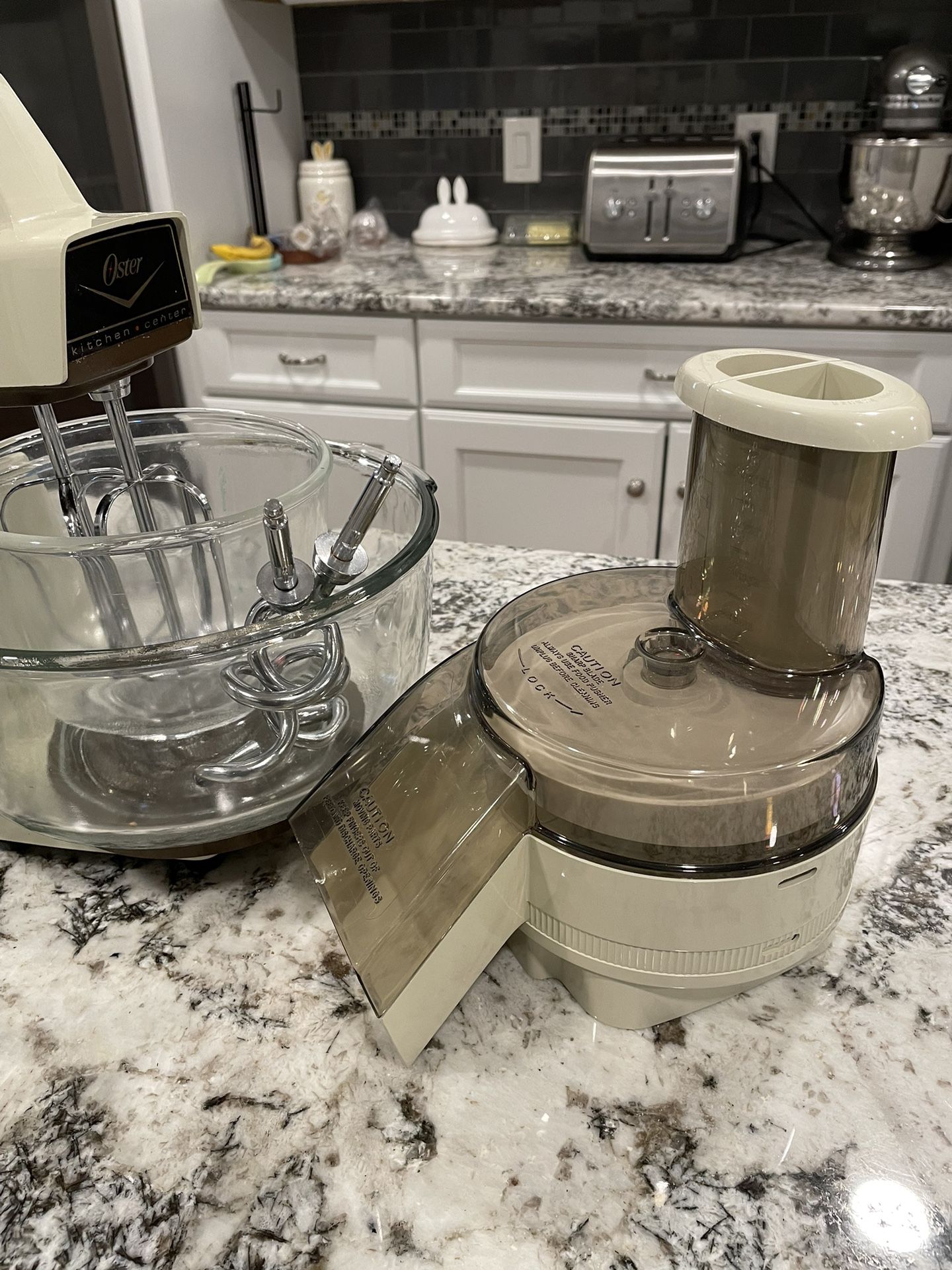 Oster Regency Kitchen Center Controlled Power Mixer Paddle Attachment Lot  of 2