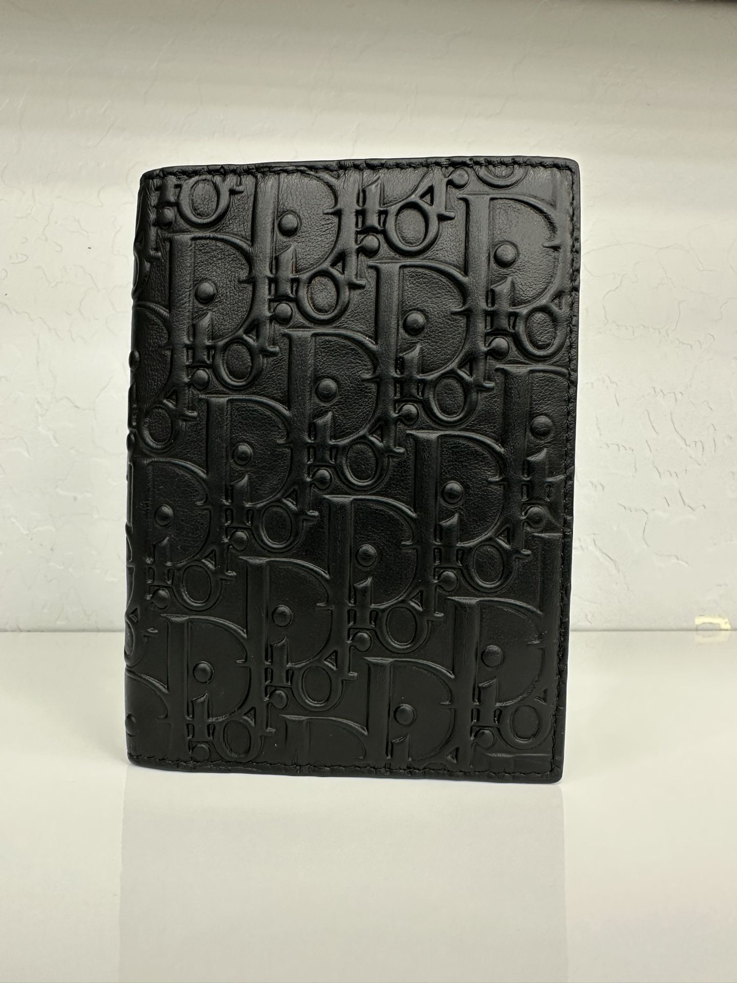 Dior Oblique Passport Organizer Wallet Black
