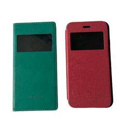 Pack of 2 iphone 5 phone flip cases green and pink 