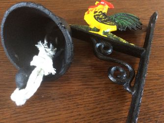 Brand new cast iron rooster bell.