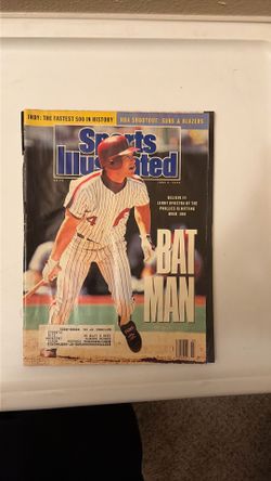 Vintage 1990 Sports Illustrated Lenny Dykstra “BAT MAN” Phillies Magazine