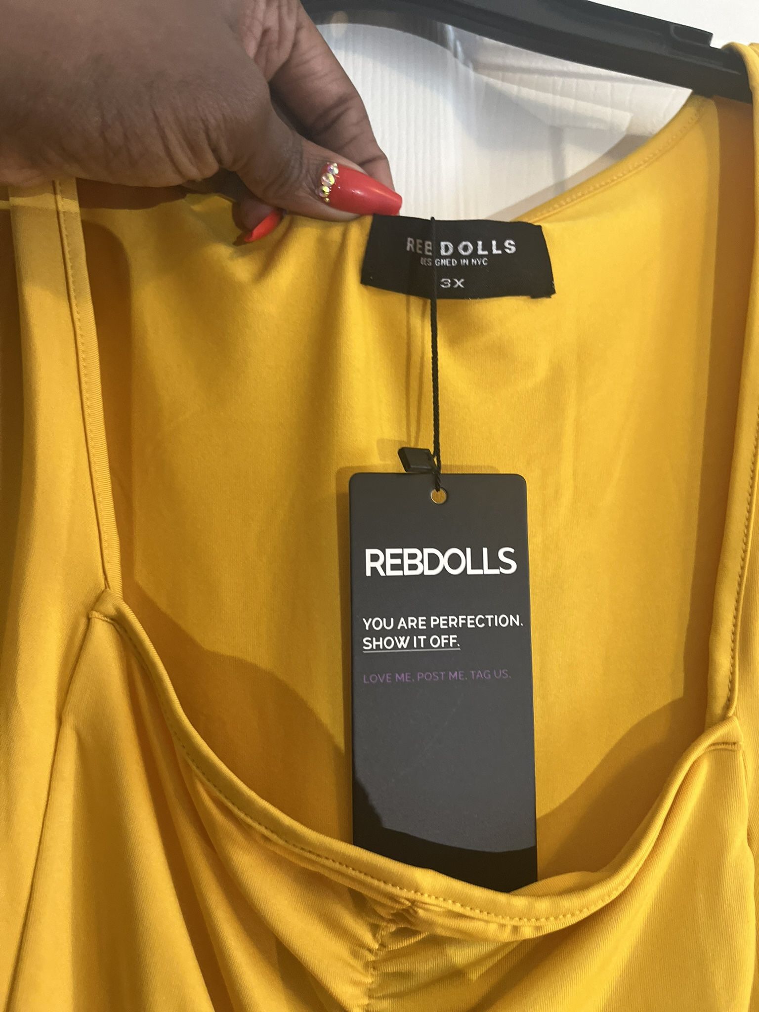 Yellow plus Size Dress 