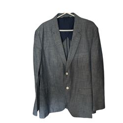 Tasso Elba Chambray Blazer / Sports coat XXL