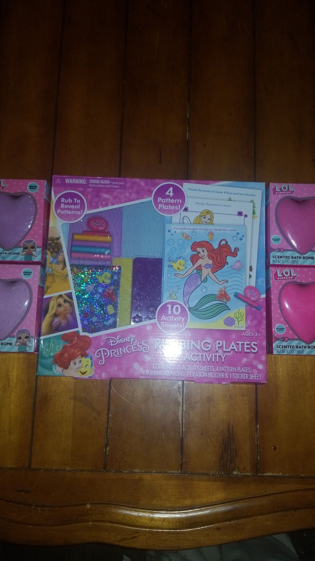 New girls Disney Little Mermaid craft art kit toy LOL bath bombs with surprises inside birthday gift Easter basket filler