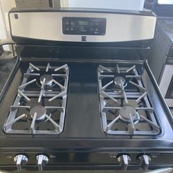 Stove Gas Kenmore Stainless Steel 
