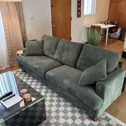 Green Mid Century Modern Style Couch