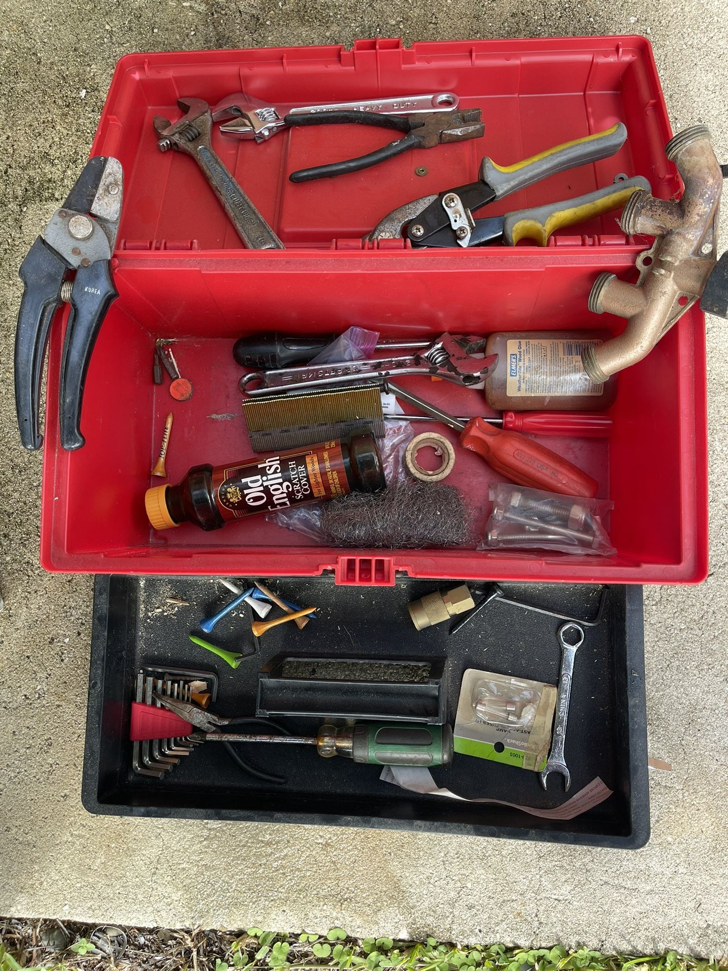 Small Toolbox With Tools ( Wrenches , Allen Keys, Others)