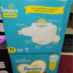 Pampers Size N (lot of 2)