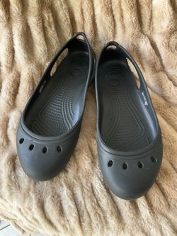 Crocs Black Ballet Flats Size 9