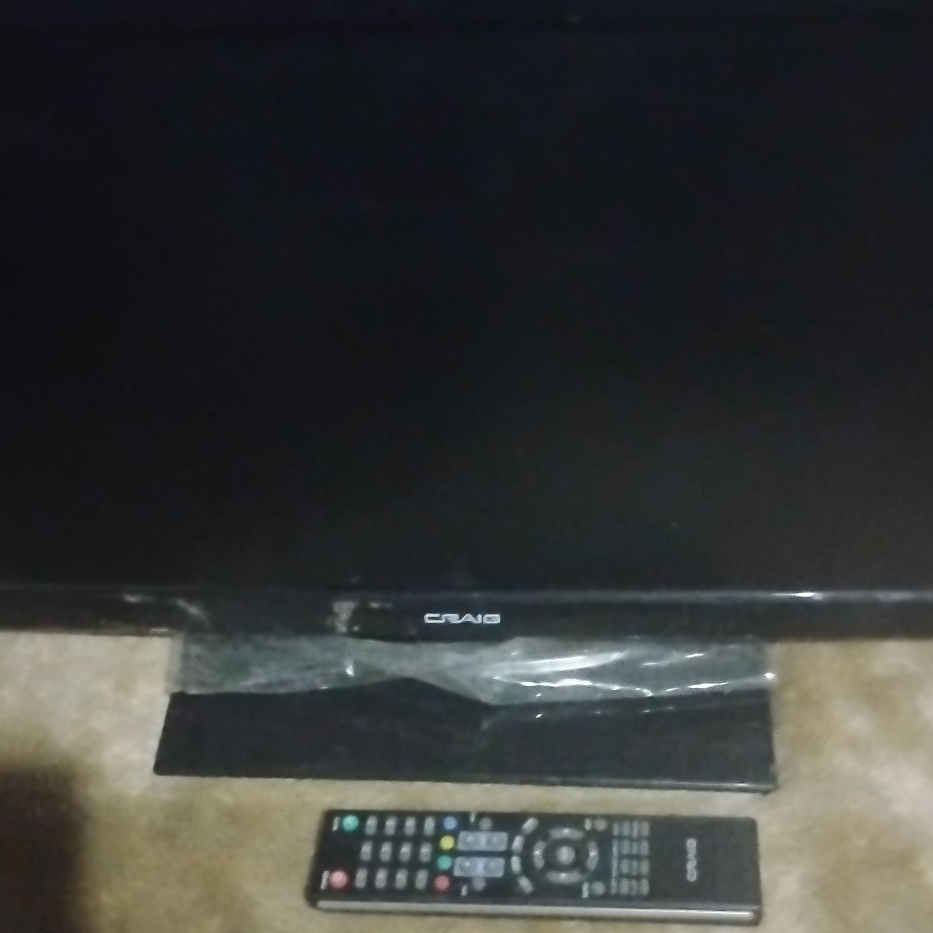 Craig Flat Screen TV with Remote 19" LED model number clc504e