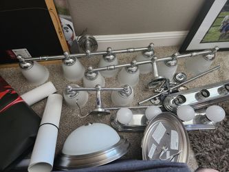 Bathroon Chrome Vanity Light Bar Fixtures Set