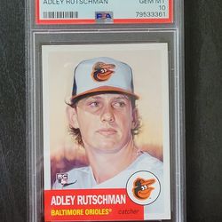 Adley Rutschman RC PSA 10 - 2023 Topps Living Set Rookie Baseball Card #610